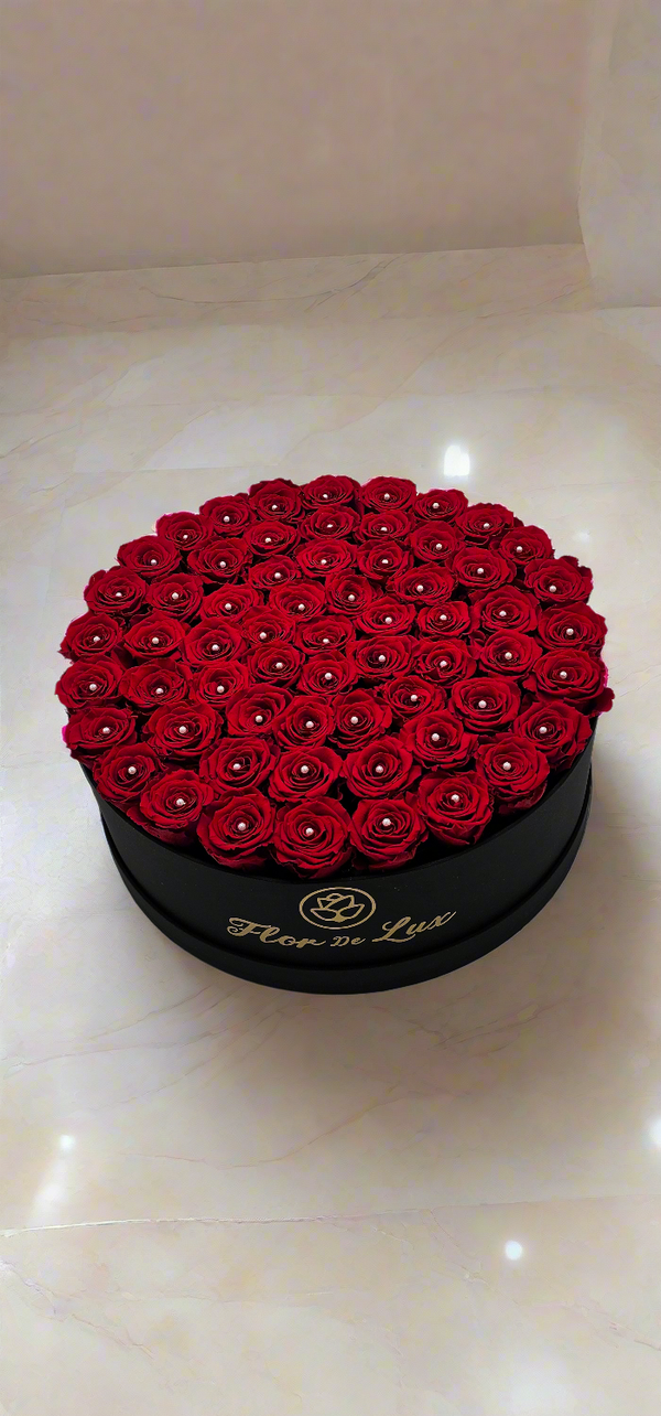 Gigantic Round Box - Preserved Roses